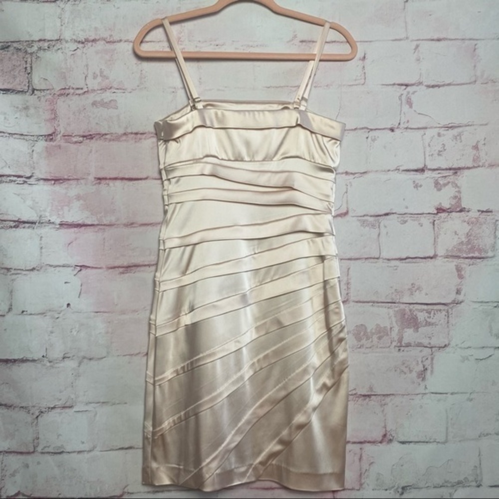 CALVIN KLEIN Silk Light Pink Cocktail Dress - Picture 6 of 9